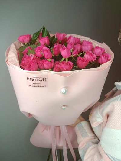 Букет «Малиновая жемчужина» Букет «Малиновая жемчужина»